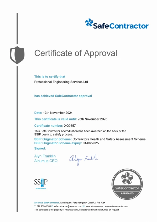 Alcumus SafeContractor Accreditation